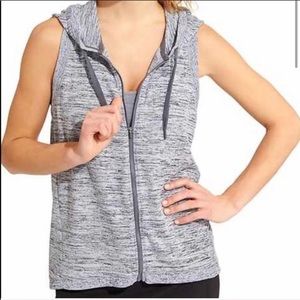 Athleta Blissful Balance zip up vest with hood S